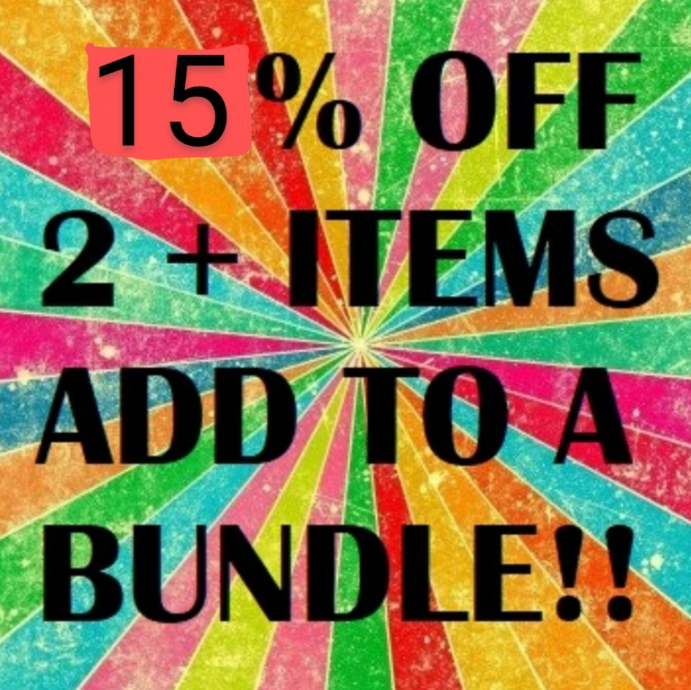 15% OFF 2 + ITEMS IN BUNDLE!